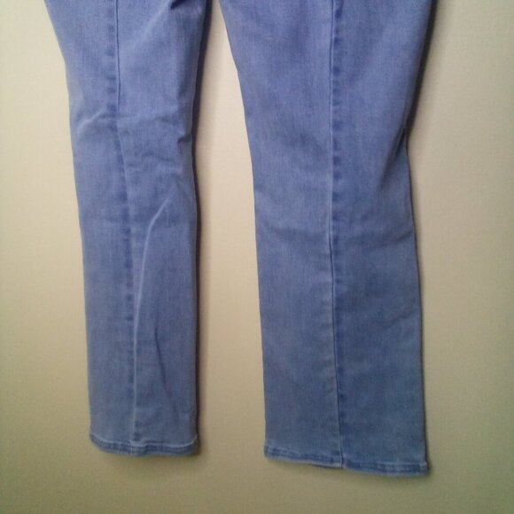 Nic + Zoe jeans 10 Women Demi Boot Pull On Elastic Waist Light Wash Blue - Picture 14 of 14